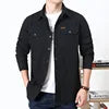 M-6XL New Fashion Men Spring Autumn Shirts Cotton Workwear Pockets Button Lapel Plus Size Long Sleeve Tops Blouse Casual Shirt