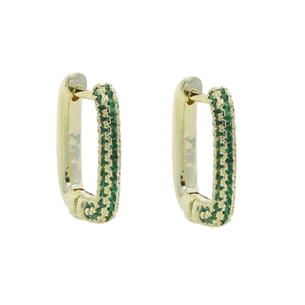 Sparking Bling Classic Fashion Women Jewelry Micro Pave 5A CZ Cubic Zirconia Small Medium Big Sized Hoop Earring