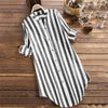 Women Striped Loose Shirt Dresses Long Sleeves Casual Fashion Spring Summer New African Large Size Ladies Vestidos Female S-5XL