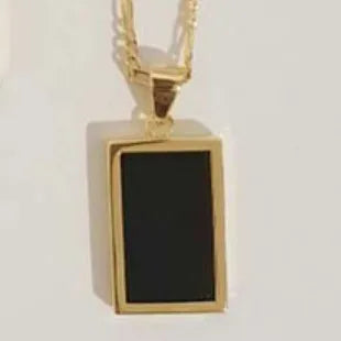 Fashion Jewelry Wholesale Colorful White Shell Necklace Rectangle Pendant Necklace Stainless Steel Necklace