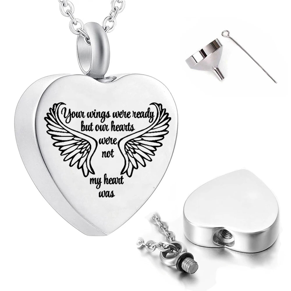 Lovely Dog Print Cremation Pendant Jewelry Ashes Holder Keepsake Cat Dog Memorial Urn Necklace Stainless Steel Cremation Pendant