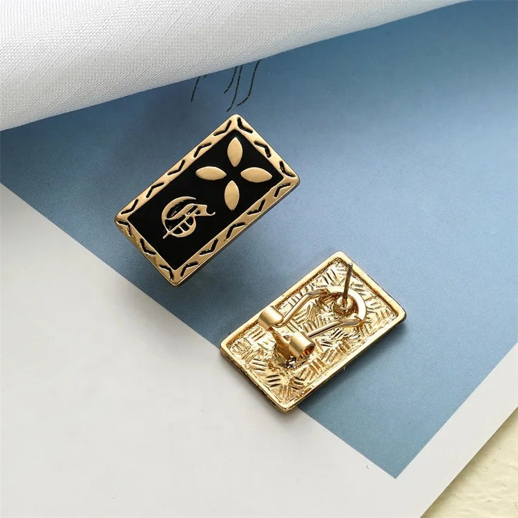Women Jewelry Fashion Designer Zinc Alloy High Quality Clip on Earrings Hawaiian Ear Clips