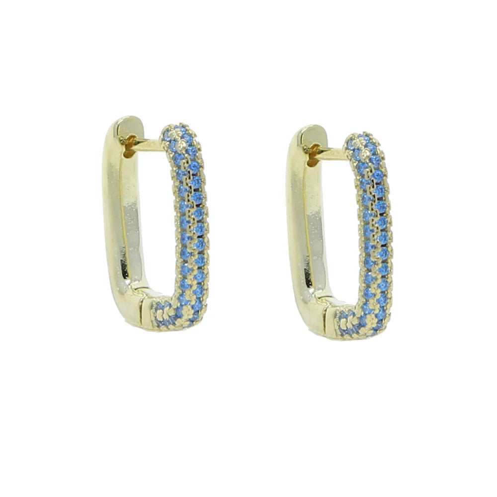 Sparking Bling Classic Fashion Women Jewelry Micro Pave 5A CZ Cubic Zirconia Small Medium Big Sized Hoop Earring