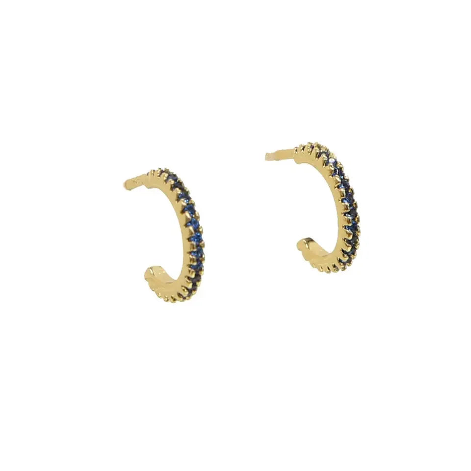 Sparking Bling Classic Fashion Women Jewelry Micro Pave 5A CZ Cubic Zirconia Small Medium Big Sized Hoop Earring