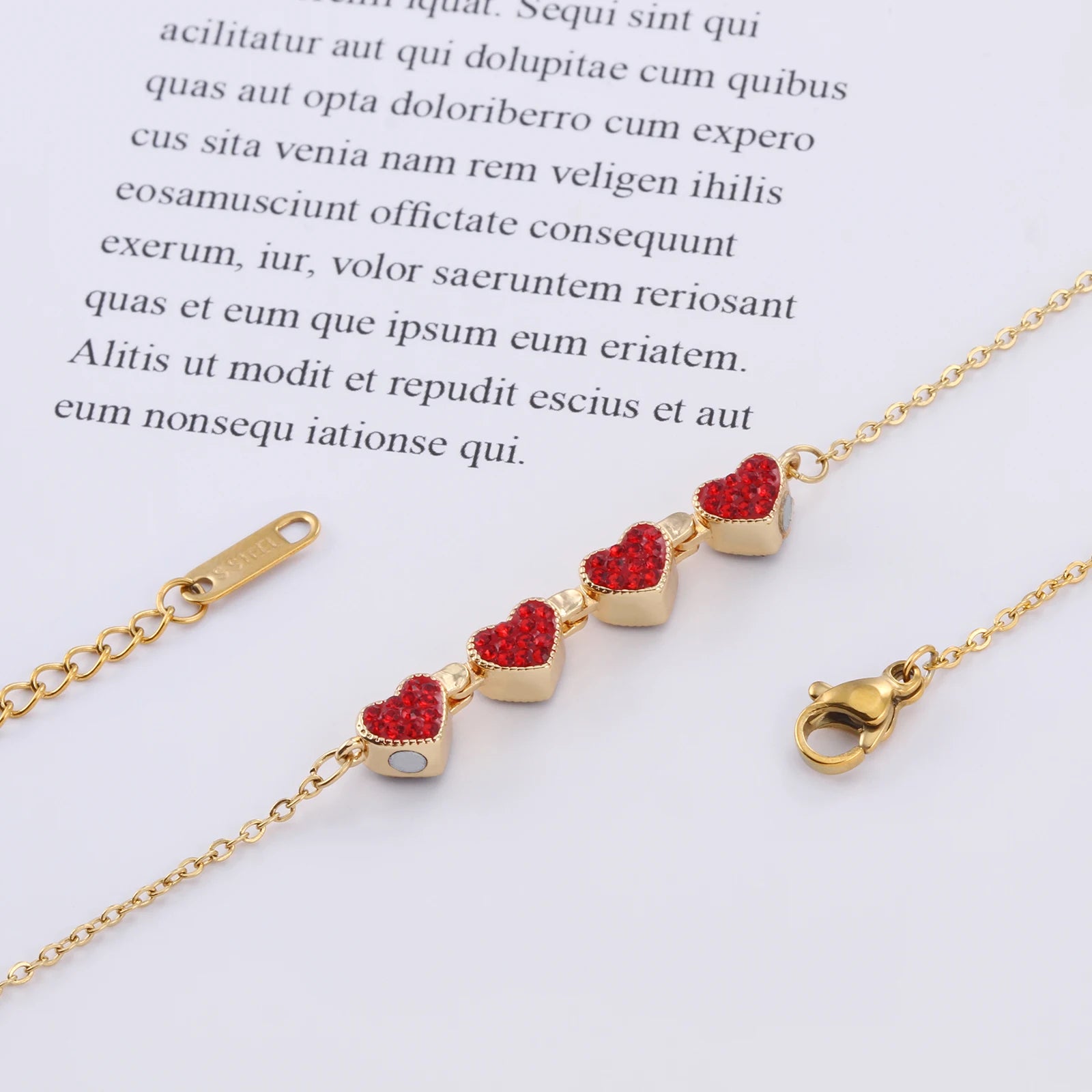 Clover Necklace Jewelry Set Stainless Steel Gold Lucky Magic Lucky Necklace with Lucky Charm Necklace